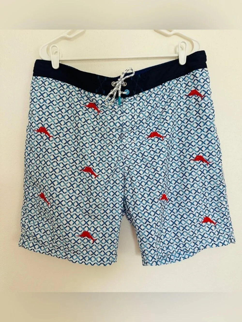 LOT OF 2 Tommy Bahama Mens Swim Trunks Size XL Tropical Leaf Geometric Shorts